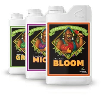 Advanced Nutrients MICRO, BLOOM, GROW 3x1L pakkaus | pH Perfect